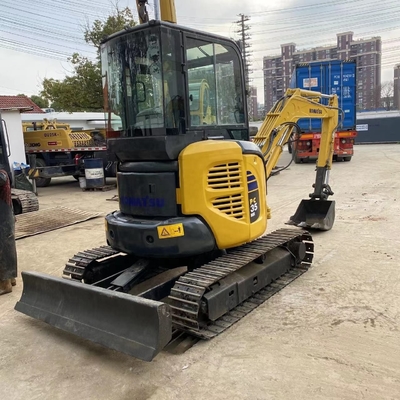 Gebrauchtes Komatsu PC35 3T Bagger in gutem Zustand Crawler Digger EPA Motor Shanghai
