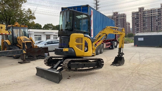 Gebrauchtes Komatsu PC35 3T Bagger in gutem Zustand Crawler Digger EPA Motor Shanghai