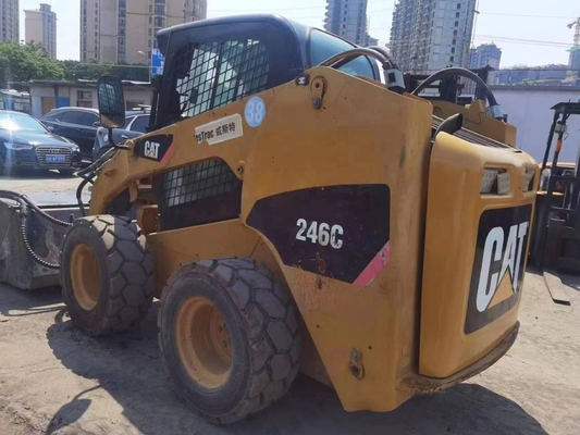 Gebrauchtes CAT 246C-Skid-Steer-Lader-Rad-Lader mit besserer Kraftstoffverbrauch und Erdbewegung