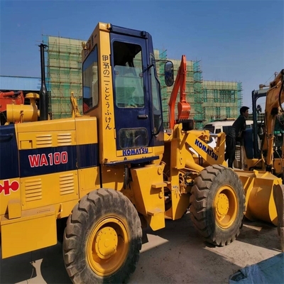 3 TON Nennlast KOMATSU WA100 Gebrauchtes Radlader in gutem Zustand für schwere Ausrüstung