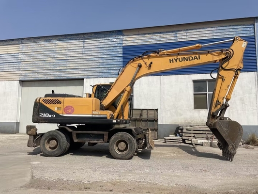 0-2000 Arbeitszeiten Gebrauchtes Hyundai 210W-9 Bagger mit EPA-Motor und Originalfarbe