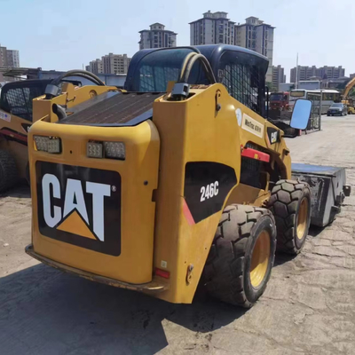 YUNNEI Motor Originalfarbe verwendet Caterpillar 246C Radlader in ausgezeichnetem Zustand