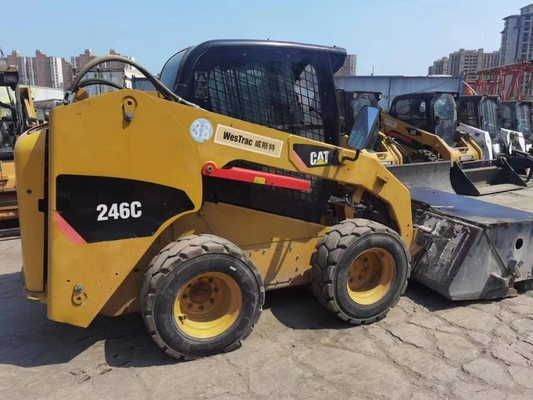 YUNNEI Motor Originalfarbe verwendet Caterpillar 246C Radlader in ausgezeichnetem Zustand