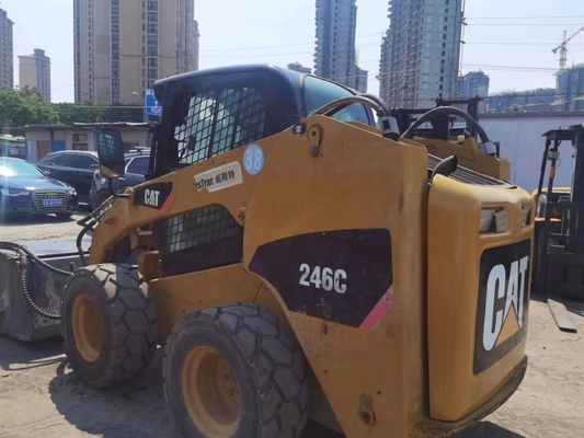 YUNNEI Motor Originalfarbe verwendet Caterpillar 246C Radlader in ausgezeichnetem Zustand