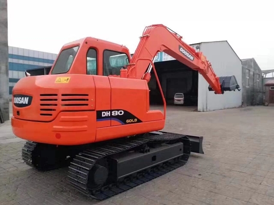 Gebrauchtes Doosan DH80 Bagger mit Originalfarbe und Liyuan Hydraulikzylinder in Japan