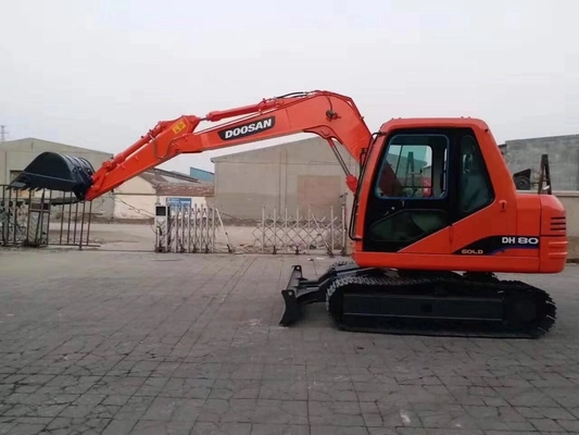 Gebrauchtes Doosan DH80 Bagger mit Originalfarbe und Liyuan Hydraulikzylinder in Japan