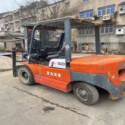 K50 5 Tonnen Diesel-Forklift Helikopter Gebraucht-Forklift mit 0-2000 Arbeitsstunden