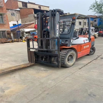 K50 5 Tonnen Diesel-Forklift Helikopter Gebraucht-Forklift mit 0-2000 Arbeitsstunden