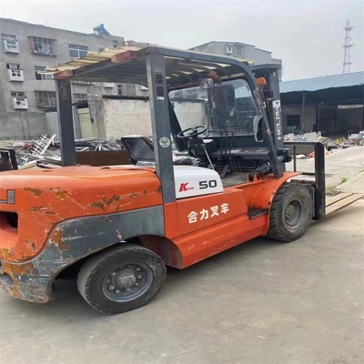 K50 5 Tonnen Diesel-Forklift Helikopter Gebraucht-Forklift mit 0-2000 Arbeitsstunden