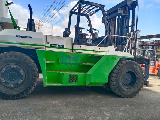 24000 KG Gebrauchtes KOMATSU Gabelstapler FD240 Palettenhebefahrzeug Handbuch Betrieb 24 Tonnen Lkw