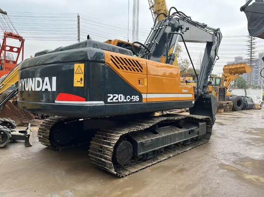 Gebraucht 22 TON Korea Robex220lc-9s EPA Motor Hyundai 220 Bagger mit Originalfarbe