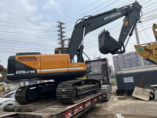 Gebraucht 22 TON Korea Robex220lc-9s EPA Motor Hyundai 220 Bagger mit Originalfarbe