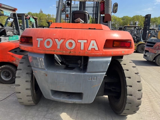 Nette Leistung Japan Original TOYOTA FD80 8 Tonnen Diesel Gabelstapler für Lager
