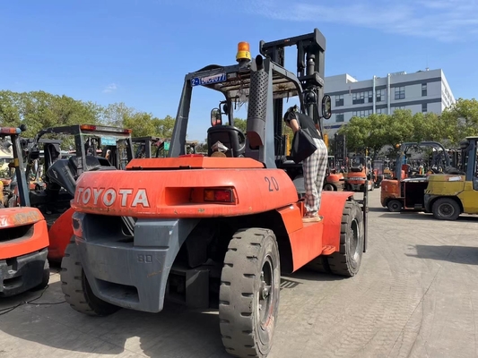 Nette Leistung Japan Original TOYOTA FD80 8 Tonnen Diesel Gabelstapler für Lager