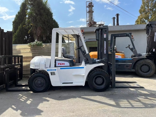 Japan verwendet TCM 6 Tonnen Diesel Gabelstapler für den Bau Originalfarbe Gewicht 6000 Kg
