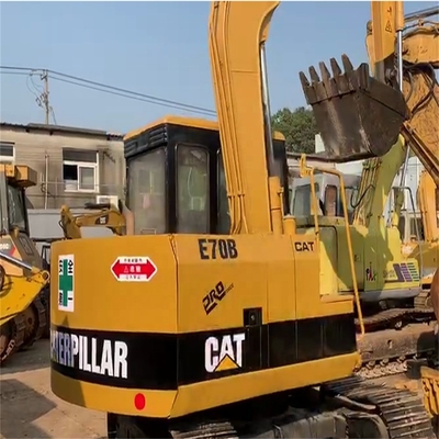 40kw Gebraucht Caterpillar Mini Bagger Second Hand Digger E70B in Originalfarbe