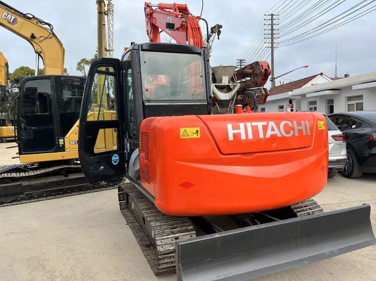 Gebrauchtes Hitachi ZX70 Bagger Originalfarbe Japan EPA Motor mit CAT Hydraulikzylinder