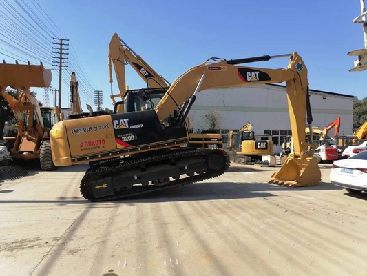 Gut funktionierender Graber CAT 320d2 Bagger mit 6970,1 mm vertikaler Wandgräbertiefe