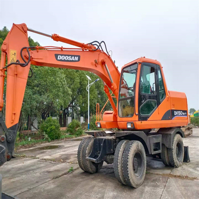 Doosan DH150W-7 Gebraucht Hydraulischer Crawler Digger Bagger Niedrige Arbeitszeit
