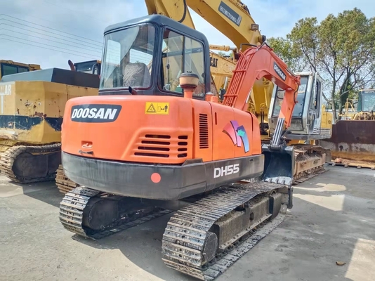 5.5 Tonnen Doosan DH55 Crawler Bagger mit Original-Korea-Motor und 0-2000 Arbeitsstunden