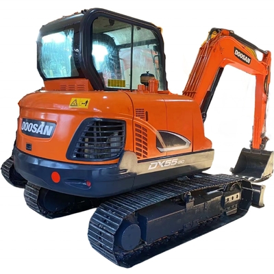 Niedriger Energieverbrauch Doosan DX55 Bagger für den Bau 5,25TON Betriebsgewicht
