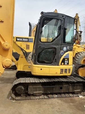Beste 5 Tonnen Komatsu PC55 Crawler Bagger mit 0-2000 Arbeitsstunden und Hydraulikpumpe