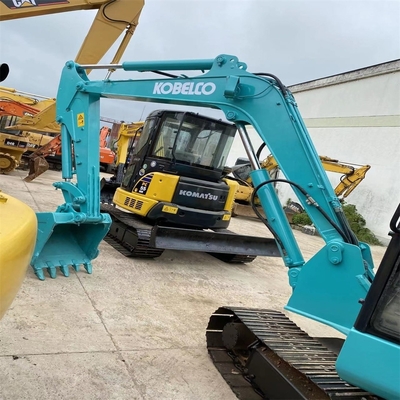 30kw Originalfarbe Kobelco SK60 Hydraulischer Crawler Bagger 6Ton Mini Digger mit Klinge