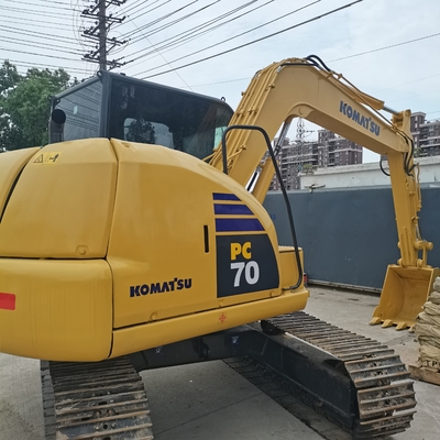 Originalfarbe Gebrauchtkomatsu PC70 Bagger mit geringer Arbeitszeit und Motor