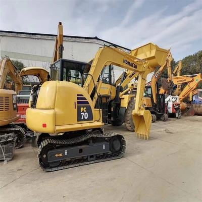 Japanische Produktion Komatsu Gebrauchtbagger 7 Tonnen Komatsu PC70 Baggermaschine Gewicht 7000 KG