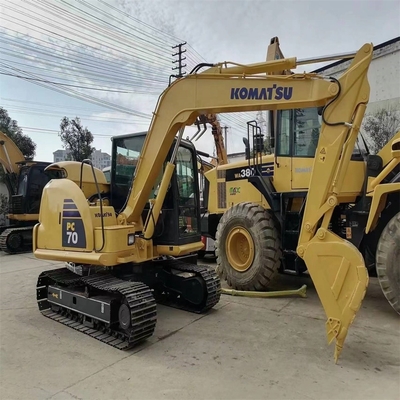 Japanische Produktion Komatsu Gebrauchtbagger 7 Tonnen Komatsu PC70 Baggermaschine Gewicht 7000 KG