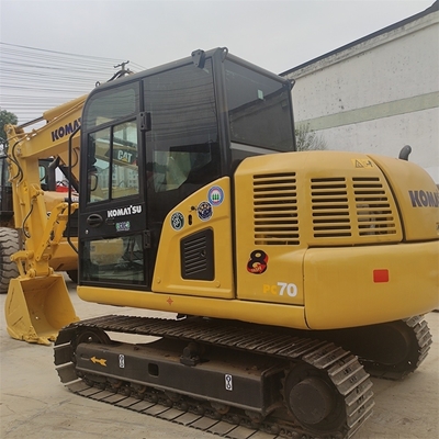 Hohe Arbeitsleistung 7 Tonnen Komatsu PC70 Bagger 99% 2023 Original Japan