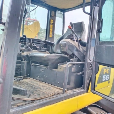 Gebrauchtes Komatsu PC56 5,6 Tonnen Minibagger mit Original Japan Motor bereit zum Arbeiten