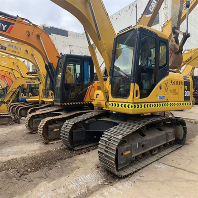 20 Tonnen Komatsu PC200 Gebrauchtes mittelgroßes hydraulisches Crawlerbagger Japan und gut gepflegt