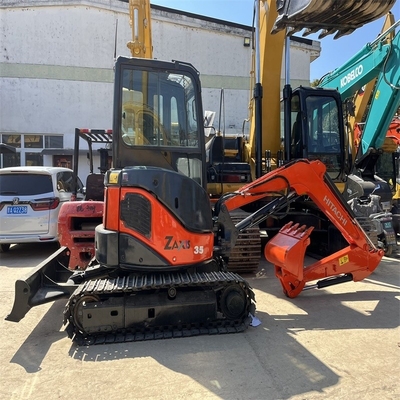 Eimer Kapazität 0,15m3 Hitachi Gebrauchtbagger ZX35 Digger in ausgezeichnetem Zustand