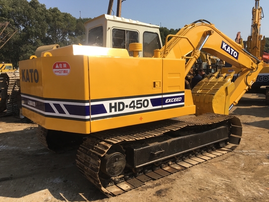 KATO HD-450 Hydraulischer Crawlerbagger mit Originalfarbe und Baumaschinen