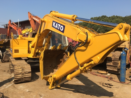 KATO HD-450 Hydraulischer Crawlerbagger mit Originalfarbe und Baumaschinen