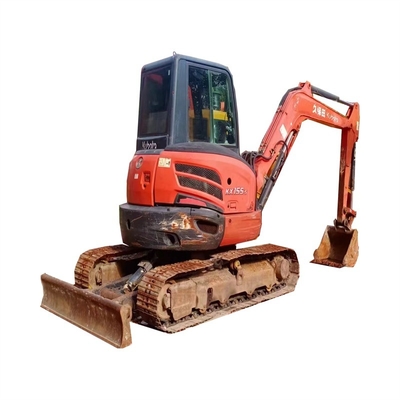 Japan Exzellent Gebraucht Kubota KX155 Minibagger 5,5 Tonnen mit Bulldozer Crawler