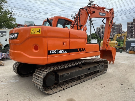 Gebrauchtes hydraulisches Crawler Digger 14TON Betriebsgewicht Doosan DX140LC Bagger