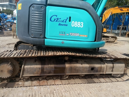 KOBELCO Gebraucht-Crawler-Gräber SK135S in gutem Zustand Originalfarbe Hydraulischer Bagger