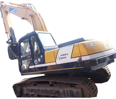 In gutem Zustand Kobelco SK200 Gebraucht-Crawler Bagger mit 1,2m3 Eimer Kapazität