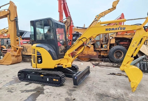 Mini Digger KOMATSU PC35 Bagger Gebraucht, geringer Kraftstoffverbrauch und japanisch hergestellt