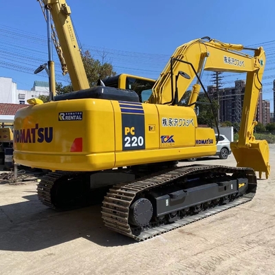 Hydraulischer Crawler Digger Gelber Komatsu PC220 Bagger mit geringem Kraftstoffverbrauch