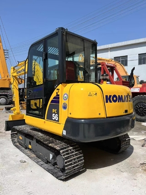 Gebrauchtes Minibagger PC56 in Shanghai / Gebrauchtes Komatsu PC55mr Bagger MAID IN JAPAN