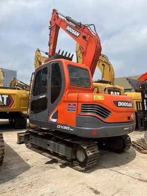Original Farbe DOOSAN DX80-9C Rad hydraulische Bagger auf Lager bei für den Bau