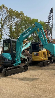 Kobelco SK35 Hydraulische Baggermaschine 3 Tonnen Crawler-Maschine mit und Originalfarbe