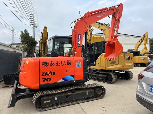 7T Mini Digger Hitachi zx70 Crawler Mini Bagger mit EPA-Motor verwendet Original Japan