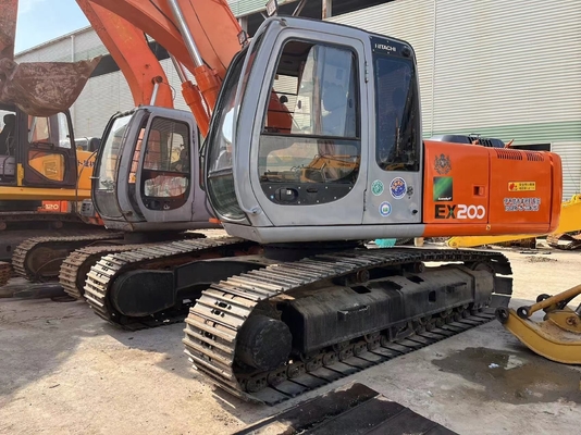 Gebrauchtes Bagger Hitachi EX200-3 in gutem Zustand zu einem günstigen Preis mit roter Farbe