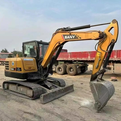 5Ton Crawler Bagger verwendet Sany SY55 Originalfarbe Hydraulische mittelgroße Bagger