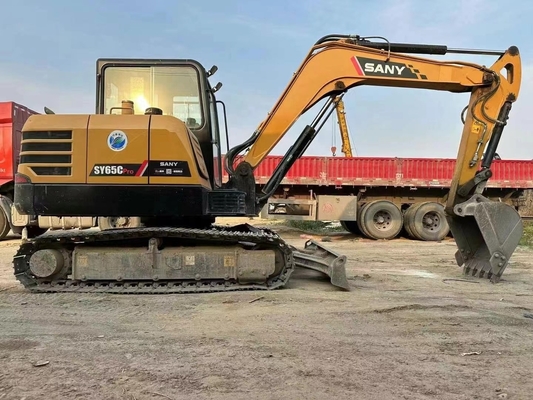 5Ton Crawler Bagger verwendet Sany SY55 Originalfarbe Hydraulische mittelgroße Bagger