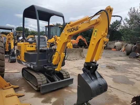 20 kW Yuchai YC20-8 Minibagger 2 Tonnen Niedrigarbeitszeit 0-2000 Crawler Bagger